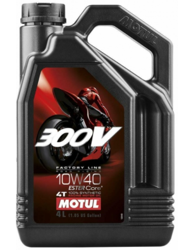 MOTUL 300V 10W40 GAMYKLINĖ LINIJA 4T ALYVA 4L