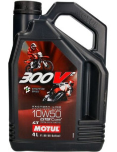 MOTUL 300V² FL KELIŲ / BEKELĖS ALYVA 10W50 4L