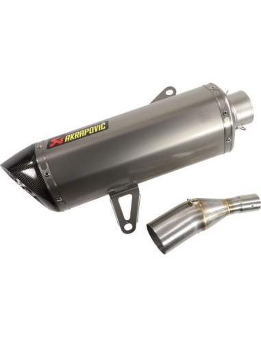 SLIP-ON LINE MUFFLER STAINLESS STEEL CARBON END CAP