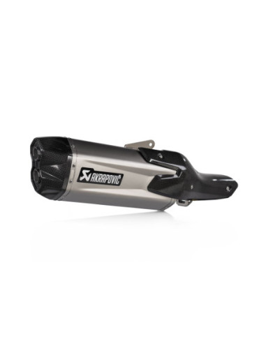 SLIP-ON LINE MUFFLER TITANIUM CARBON END CAP