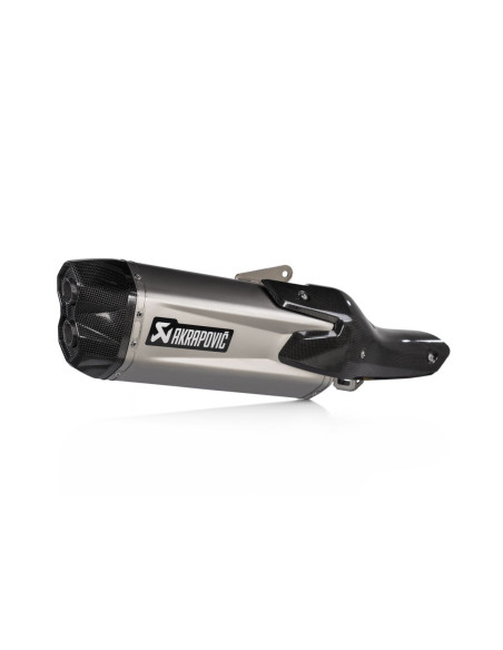 SLIP-ON LINE MUFFLER TITANIUM CARBON END CAP