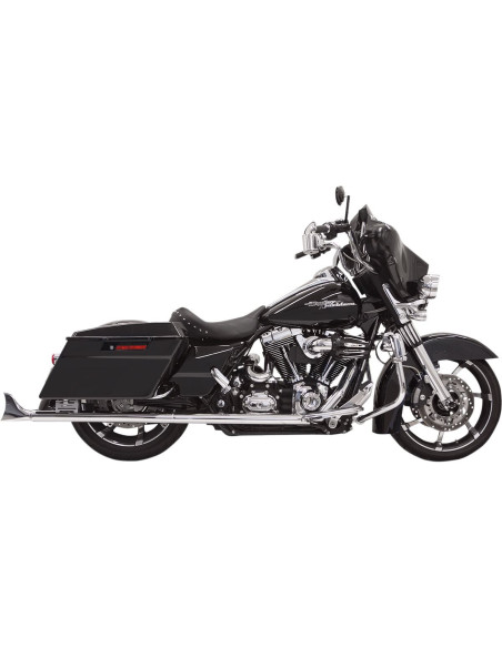 MUFFLER SLIP ON 33" TRUE DUAL FISHTAIL CHROME