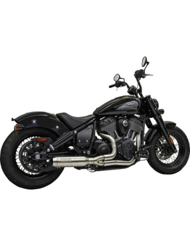 EXHAUST 2:1 SS SPR BK CHF
