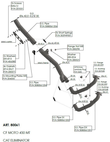 4-STROKE HEADER PIPE STAINLESS STEEL