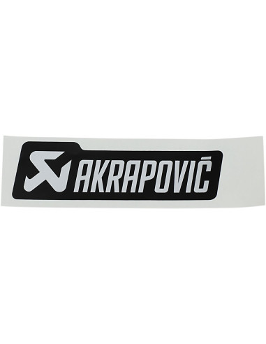 LIPDUKAS AKRAPOVIC MONO LOGOTIPAS 135 X 40 MM JUODAS/ SIDABRINIS