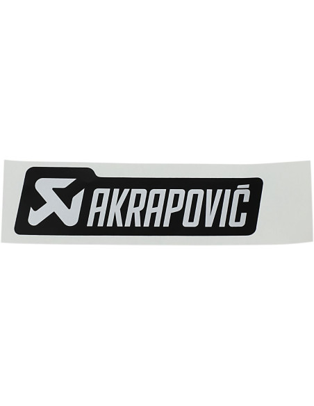 LIPDUKAS AKRAPOVIC MONO LOGOTIPAS 135 X 40 MM JUODAS/ SIDABRINIS