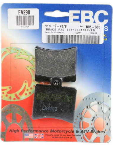 BRAKE PAD FA SERIES ORGANIC