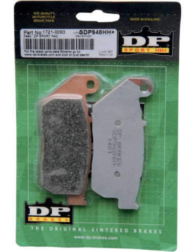 BRAKE PAD SDP SPORT HH+ HIGH FRICTION STREET