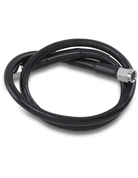 UNIVERSAL BRAKE LINE BLACK VINYL COATED STAINLESS STEEL DOT AN-3 26"
