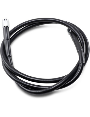UNIVERSAL BRAKE LINE BLACK VINYL COATED STAINLESS STEEL DOT AN-3 44"