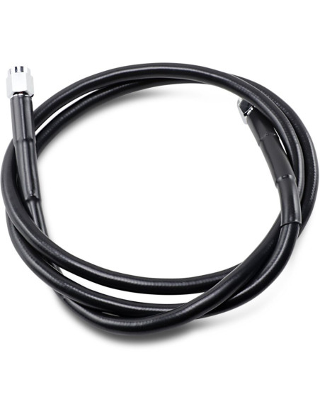 UNIVERSAL BRAKE LINE BLACK VINYL COATED STAINLESS STEEL DOT AN-3 44"