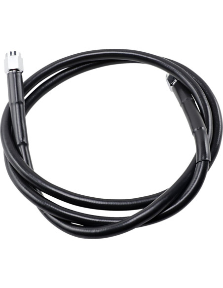 UNIVERSAL BRAKE LINE BLACK VINYL COATED STAINLESS STEEL DOT AN-3 44"