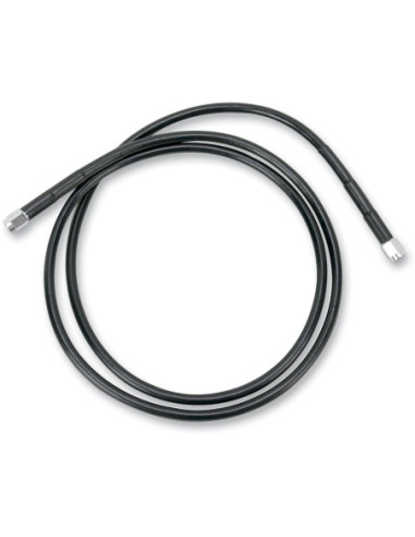UNIVERSAL BRAKE LINE BLACK VINYL COATED STAINLESS STEEL DOT AN-3 44"