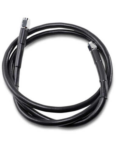 UNIVERSAL BRAKE LINE BLACK VINYL COATED STAINLESS STEEL DOT AN-3 45"