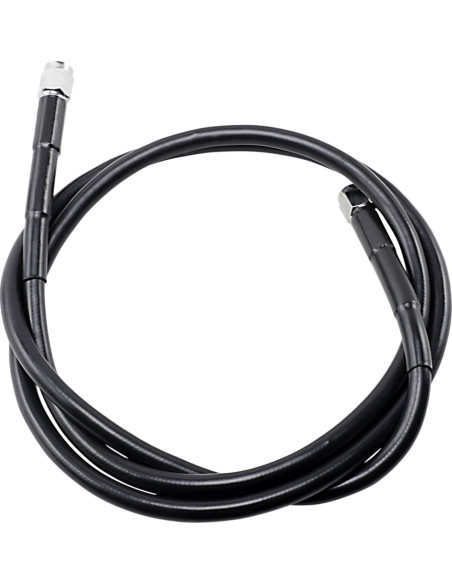UNIVERSAL BRAKE LINE BLACK VINYL COATED STAINLESS STEEL DOT AN-3 50"