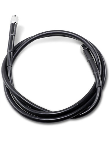 UNIVERSAL BRAKE LINE BLACK VINYL COATED STAINLESS STEEL DOT AN-3 50"