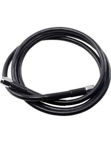 UNIVERSAL BRAKE LINE BLACK VINYL COATED STAINLESS STEEL DOT AN-3 52"