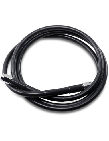 UNIVERSAL BRAKE LINE BLACK VINYL COATED STAINLESS STEEL DOT AN-3 52"