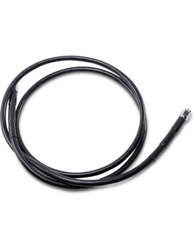 UNIVERSAL BRAKE LINE BLACK VINYL COATED STAINLESS STEEL DOT AN-3 56"