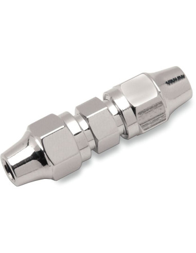 UNIVERSAL BRAKE LINE FITTING CHROME 3/16-3/16-UNION