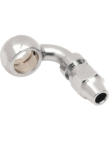 UNIWERSALNE ZŁĄCZE PRZEWODU HAMULCOWEGO CHROM 7/16"-BANJO 90