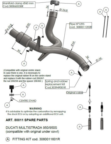 LINK PIPE DUC MULTI 950