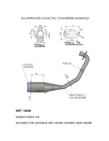 CAT CONV MANIFOLD HONDA