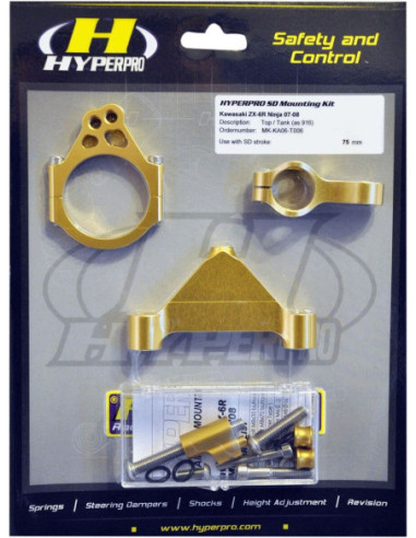 SD MOUNT. KIT GOLD KAWASAKI VE