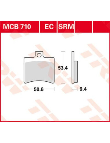 STABDŽIŲ TRINKELĖS TRW MCB710