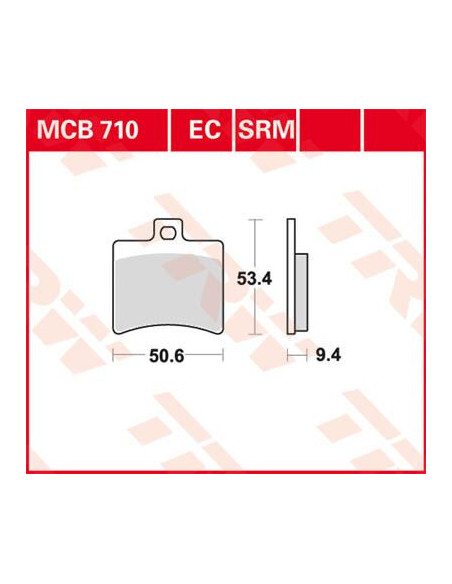 STABDŽIŲ TRINKELĖS TRW MCB710