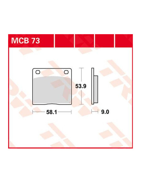 STABDŽIŲ TRINKELĖS TRW MCB73