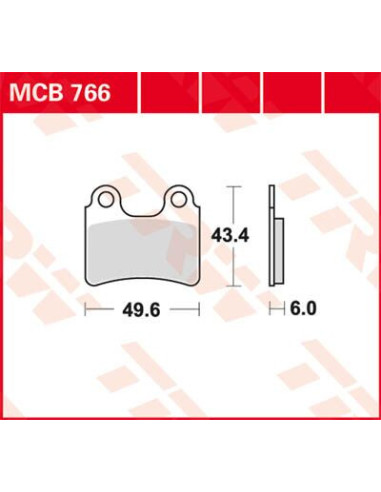 STABDŽIŲ TRINKELĖS TRW MCB766