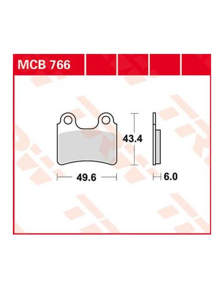 BRAKE PAD TRW MCB766