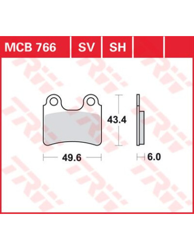 STABDŽIŲ TRINKELĖS TRW MCB766