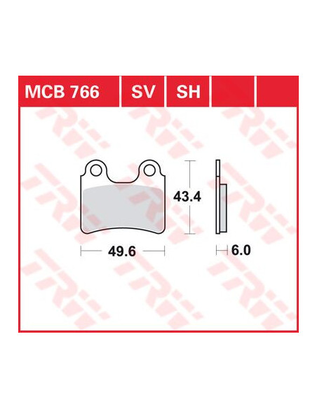 STABDŽIŲ TRINKELĖS TRW MCB766