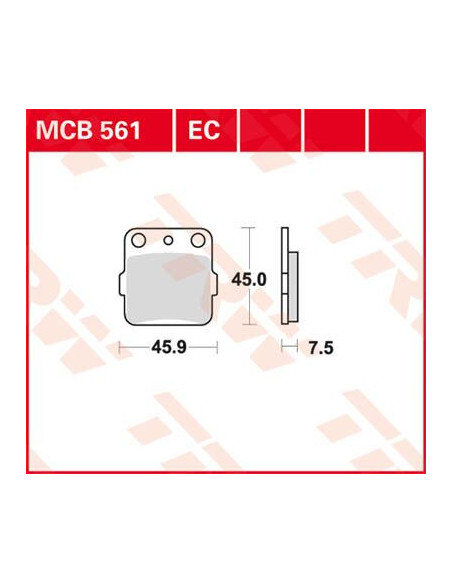 STABDŽIŲ TRINKELĖS TRW MCB561