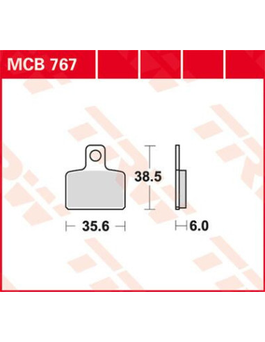 STABDŽIŲ TRINKELĖS TRW MCB767