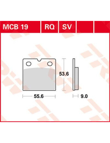 STABDŽIŲ TRINKELĖS TRW MCB19