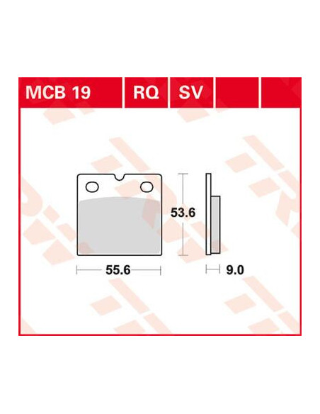 STABDŽIŲ TRINKELĖS TRW MCB19