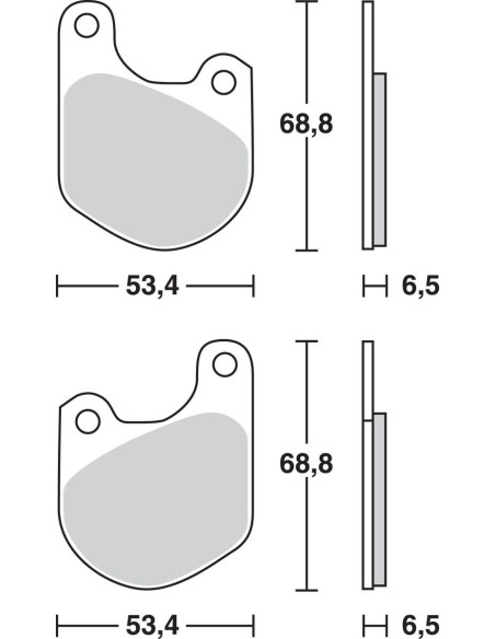 BRAKE PAD TRW MCB511