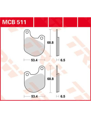 STABDŽIŲ TRINKELĖS TRW MCB511