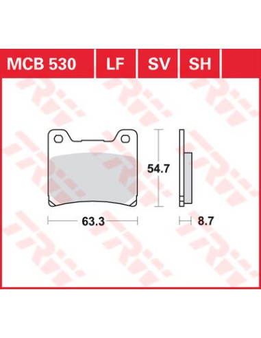 KLOCEK HAMULCOWY TRW MCB530