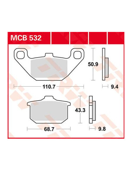 KLOCEK HAMULCOWY TRW MCB532