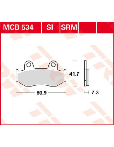 KLOCEK HAMULCOWY TRW MCB534