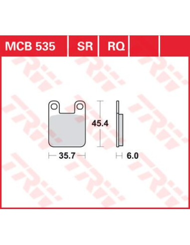 STABDŽIŲ TRINKELĖS TRW MCB535