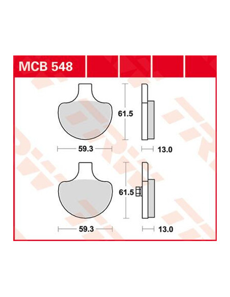 STABDŽIŲ TRINKELĖS TRW MCB548