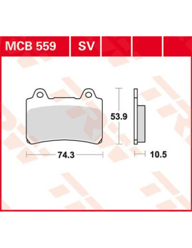 KLOCEK HAMULCOWY TRW MCB559