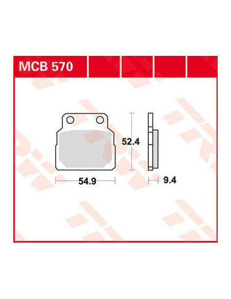 STABDŽIŲ TRINKELĖS TRW MCB570
