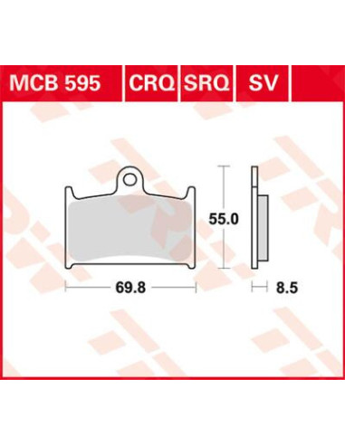 STABDŽIŲ TRINKELĖS TRW MCB595