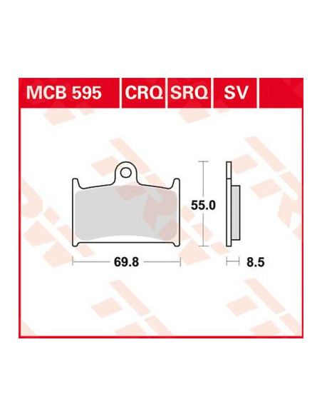 STABDŽIŲ TRINKELĖS TRW MCB595